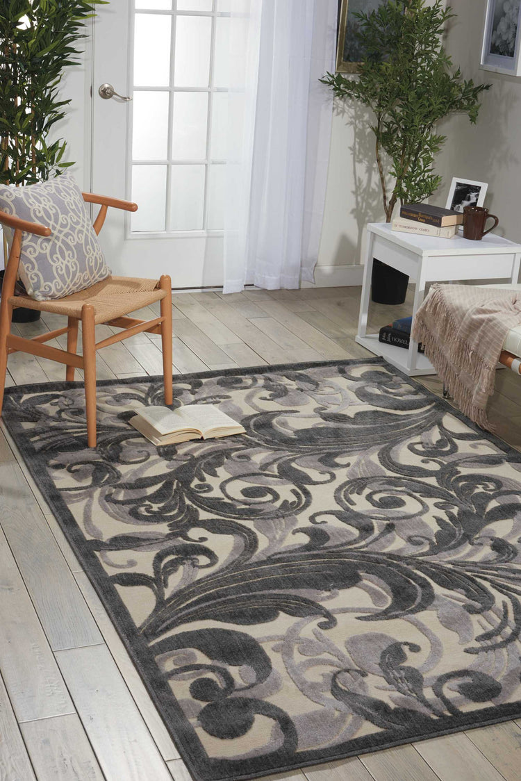 Graphic Illusions Botanical Multicolor Area Rug | Homestitch