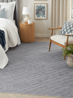 Nourison Nourison Washables Grey Modern Indoor Area Rug