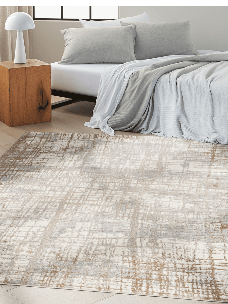 Calvin Klein Rush Ivory/Taupe Modern Indoor Area Rug