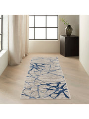 River Flow Rug Calvin Klein River Flow Ivory Blue Modern Indoor Area Rug | Homestitch