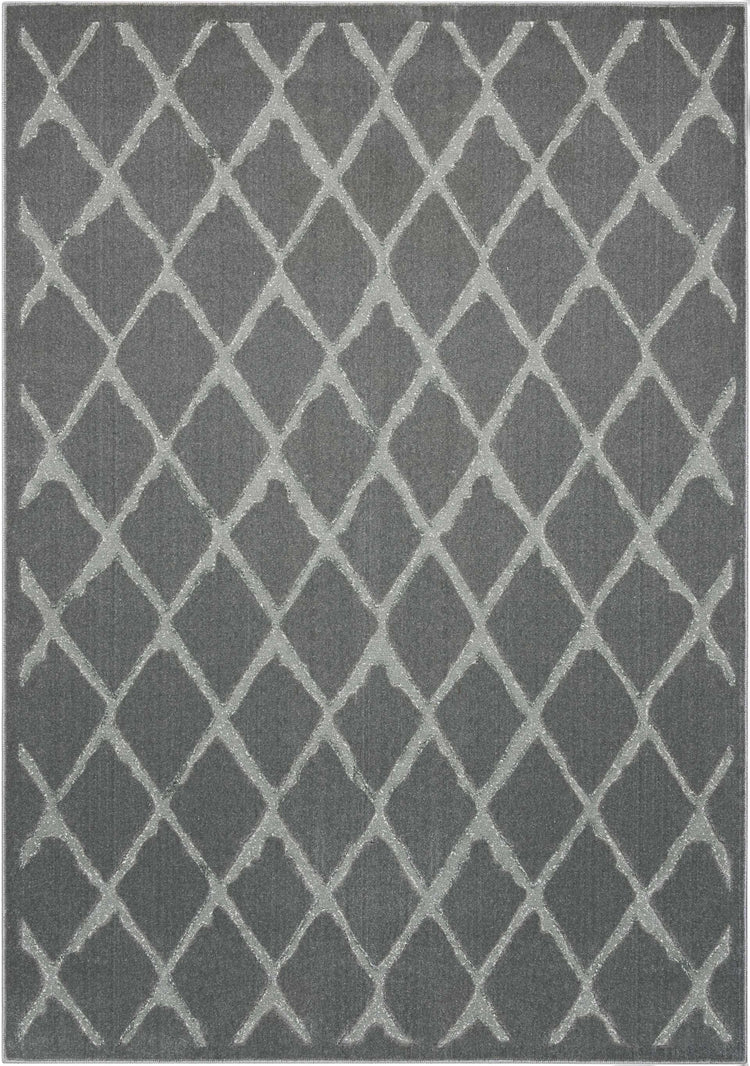 Amini Rugs Logo Michael Amini Gleam Grey Modern Indoor Area Rug | Homestitch
