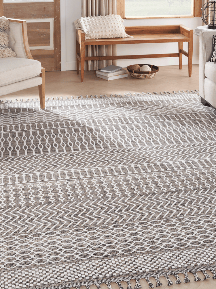 Nourison Asilah Mocha/Ivory Bohemian Indoor Area Rug