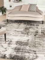 Nourison American Manor Ivory/Mocha Modern Indoor Area Rug