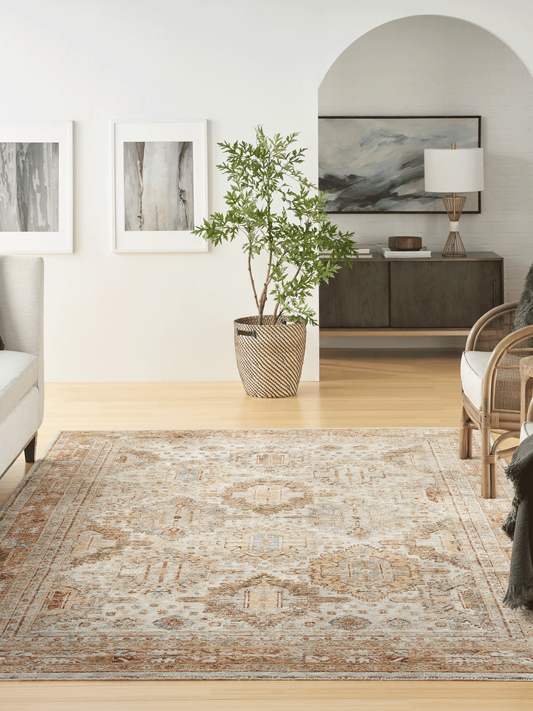 Nourison Petra Ivory/Multi Vintage Indoor Area Rug