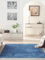 Nourison Essentials Solid Indoor/Outdoor Navy Blue Area Rug