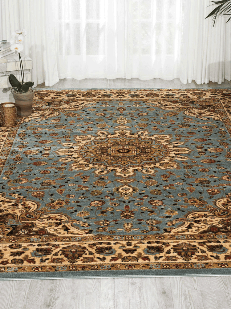 Delano DEL04 All-over design Persian Blue Area Rug