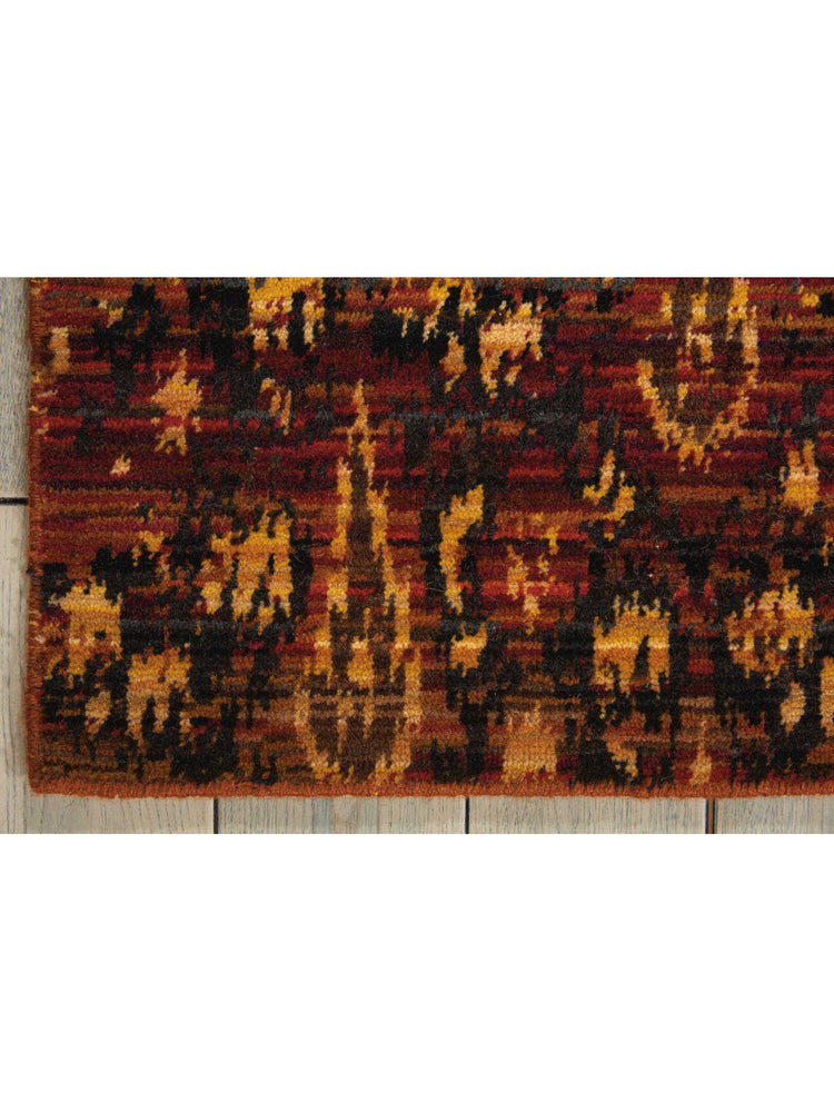 Rectangle Rug Flame Design Nourison Rhapsody Flame Indoor Area Rug | Homestitch
