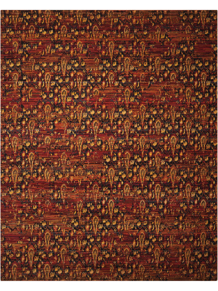 Rectangle Rug Flame Design Nourison Rhapsody Flame Indoor Area Rug | Homestitch