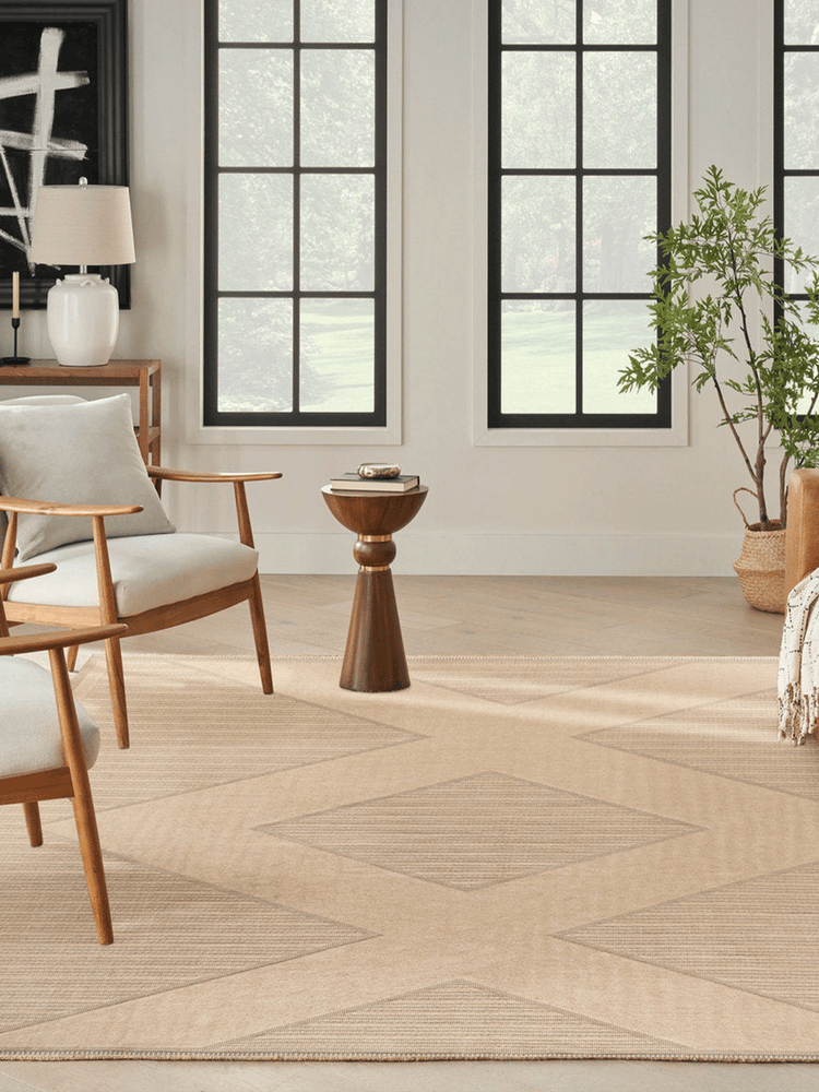 Nourison Washable Jute Natural Beige Modern Indoor Area Rug