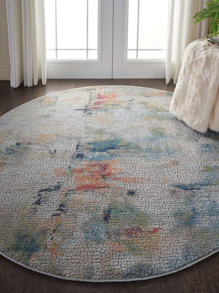 Multicolor Ivory Area Rug Nourison Global Vintage Ivory/Multicolor Modern Indoor Area Rug ...