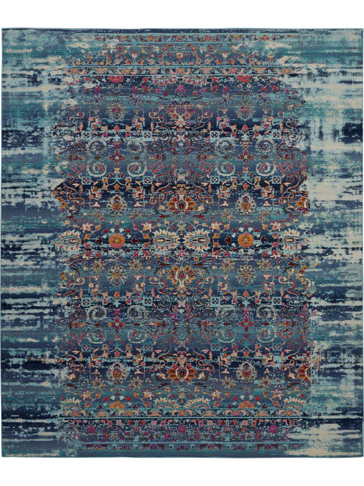 Kashan Blue Rug Nourison Vintage Kashan Blue Vintage Indoor Area Rug | Homestitch