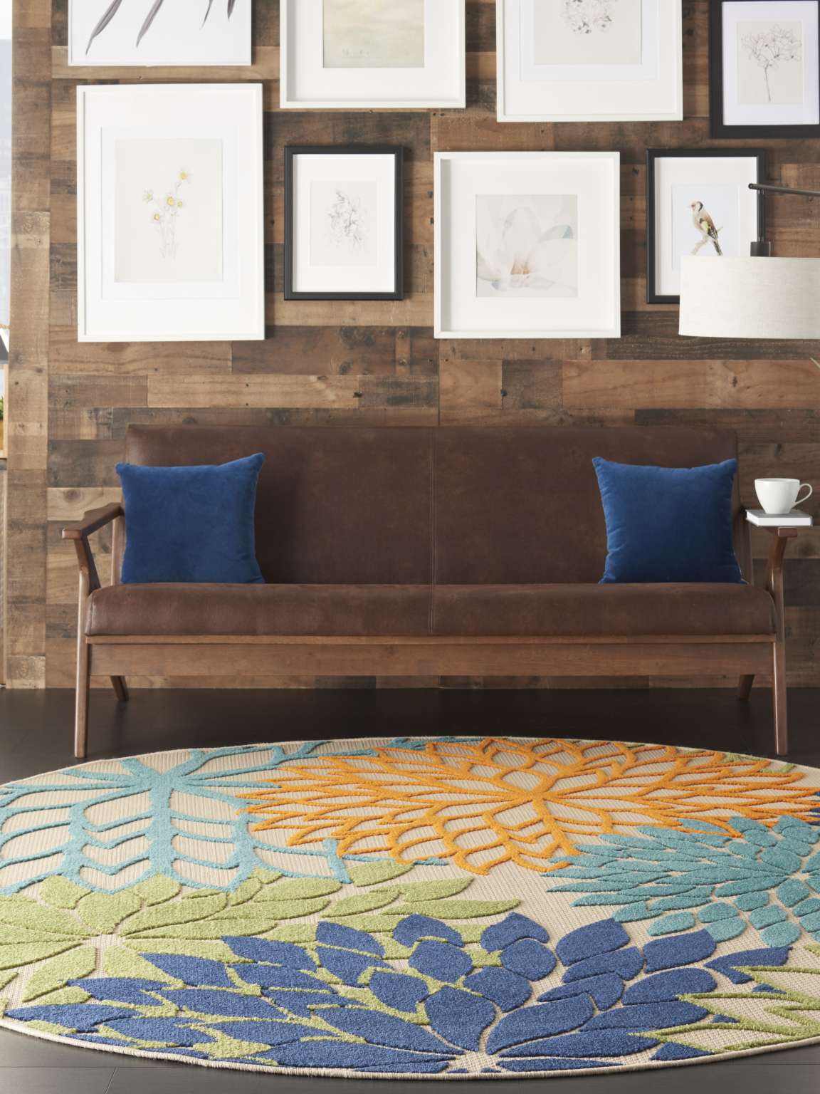 Nourison Aloha Multicolor Tropical Indoor/Outdoor Area Rug | Homestitch